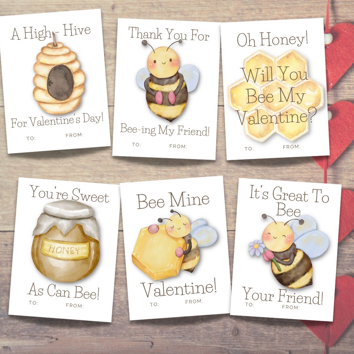 bee my valentine printable - the fifth sparrow no more